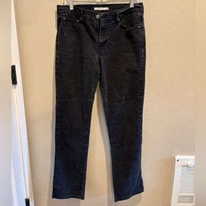 Levi's Women's Dark Gray Straight Leg Jeans